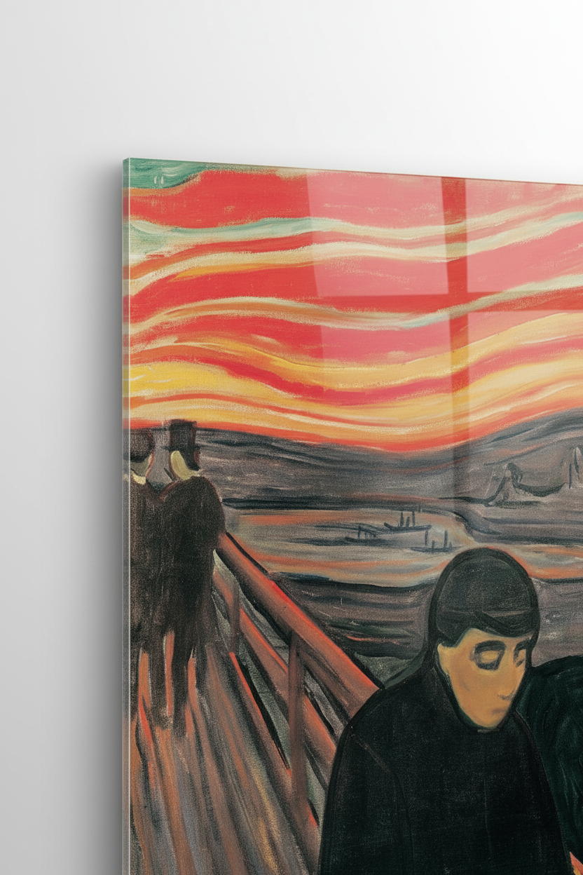 Homage to Munch - Despair 1894 - cm 50x70 - Pannello Acrilico