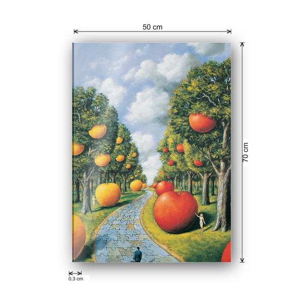 Homage to Olbinski - Apple Trees - cm 50x70 - Pannello Acrilico