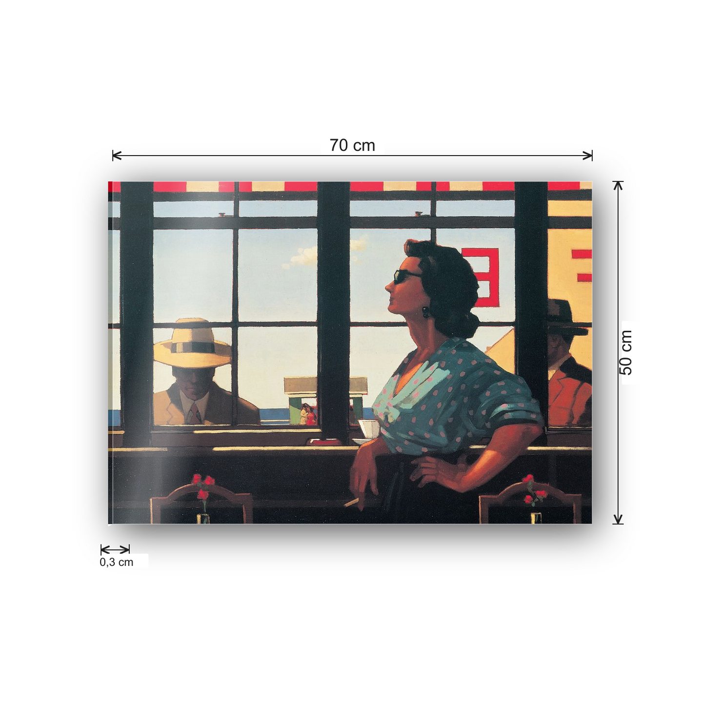 Homage to Vettriano - A Date With Fate cm 70x50 - misure