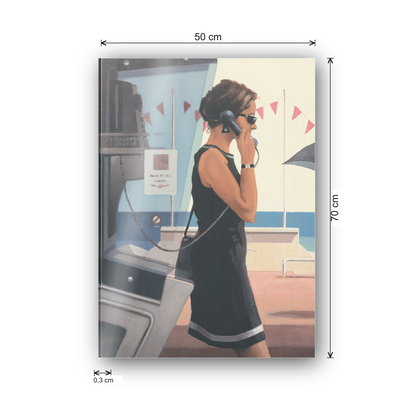 Homage to Vettriano - Her Secret Life cm 50x70 - misure
