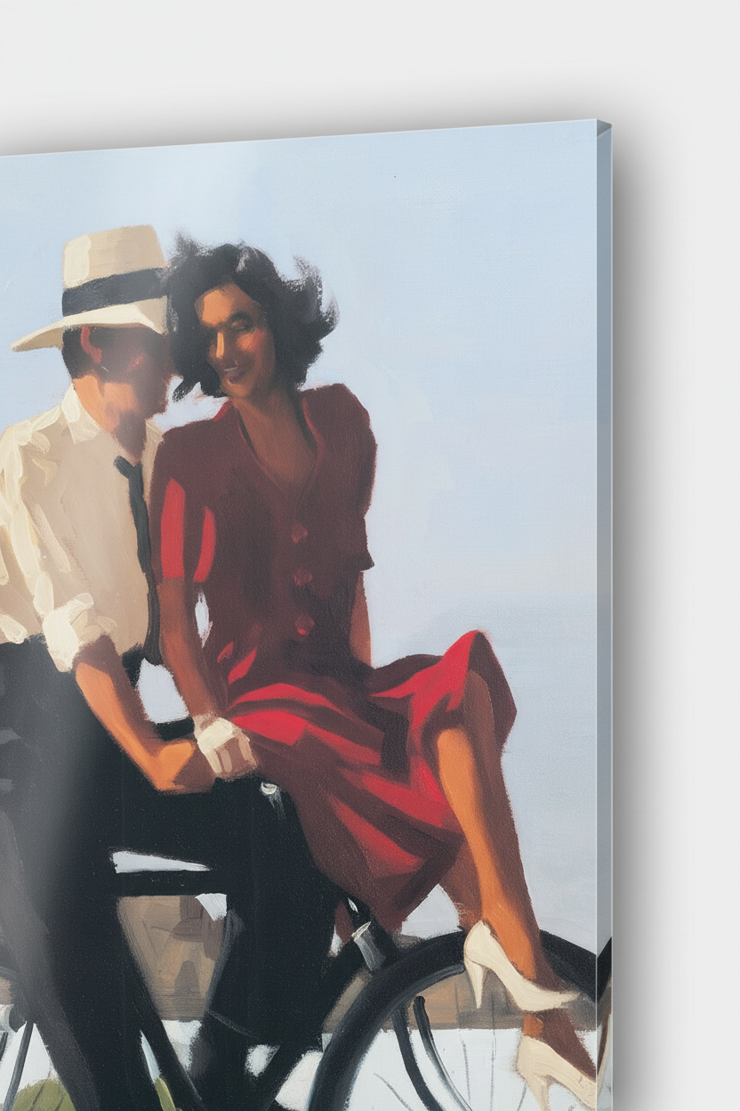 Homage to Vettriano - Lazy Hazy Days - cm 50x70 - Pannello Acrilico