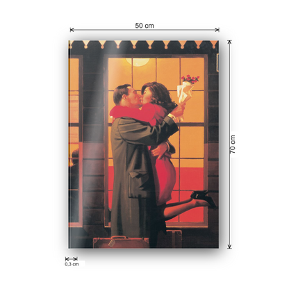 Homage to Vettriano - Return to the Origins cm 50x70 - misure