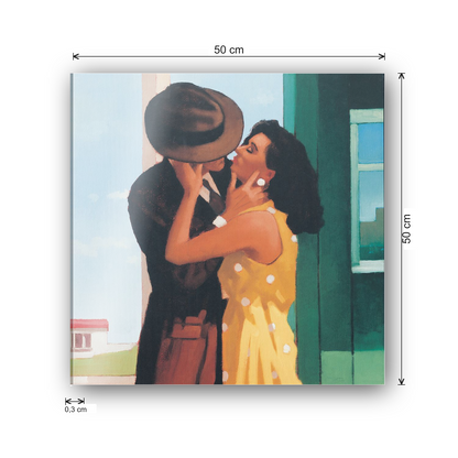 Homage to Vettriano - The Last Great Romantic cm 50x50 - misure