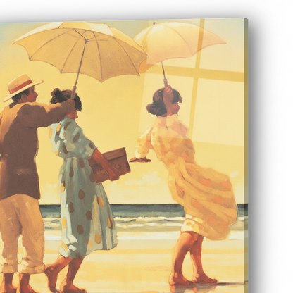 Homage to Vettriano - The Pic Nic Party - cm 50x50 - Pannello Acrilico