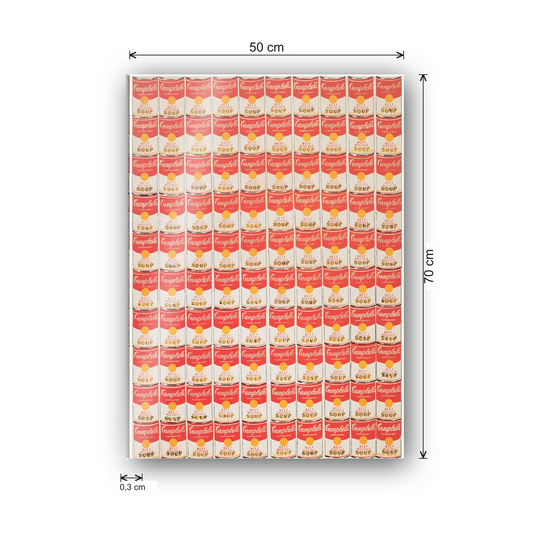 Homage to Warhol - One Hundred Cans, 1962 cm 50x70 - misure