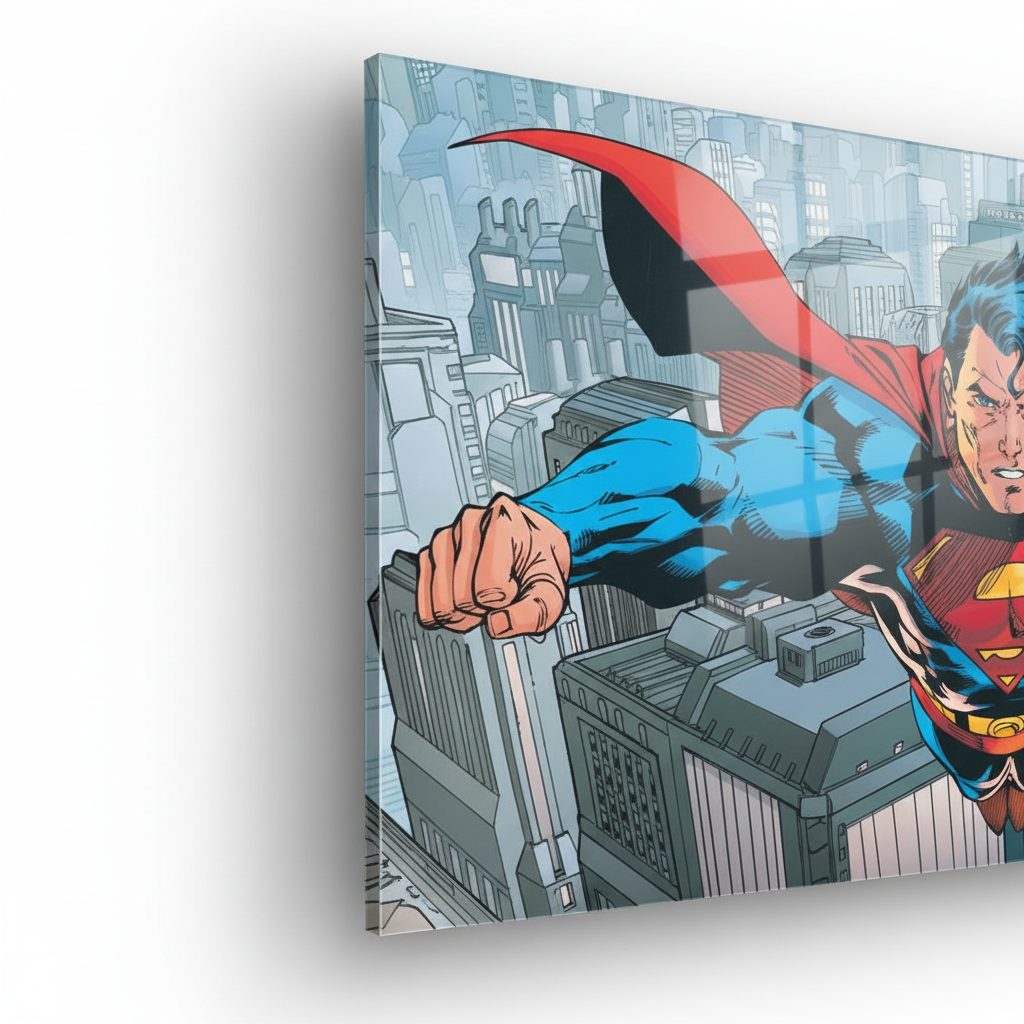 Homage to Superman Flying Over Metropolis