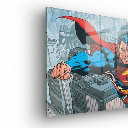 Homage to Superman Flying Over Metropolis