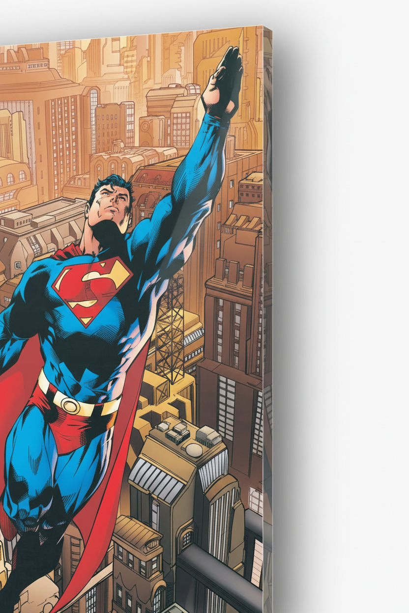 Homage to Superman Metropolis - cm 50x70 - Pannello Acrilico