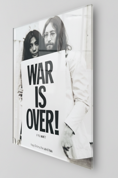 John Lennon ( War Is Over ) - cm 50x70 - Pannello Acrilico