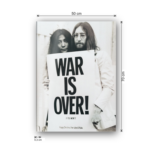 John Lennon ( War Is Over ) cm 50x70 - misure