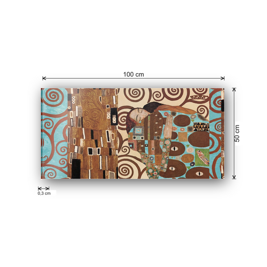 Homage to Klimt - Anniversary patchwork cm 100x50 - misure