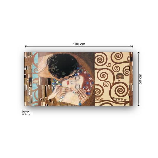 Homage to Klimt - Anniversary patchwork cm 100x50 - misure