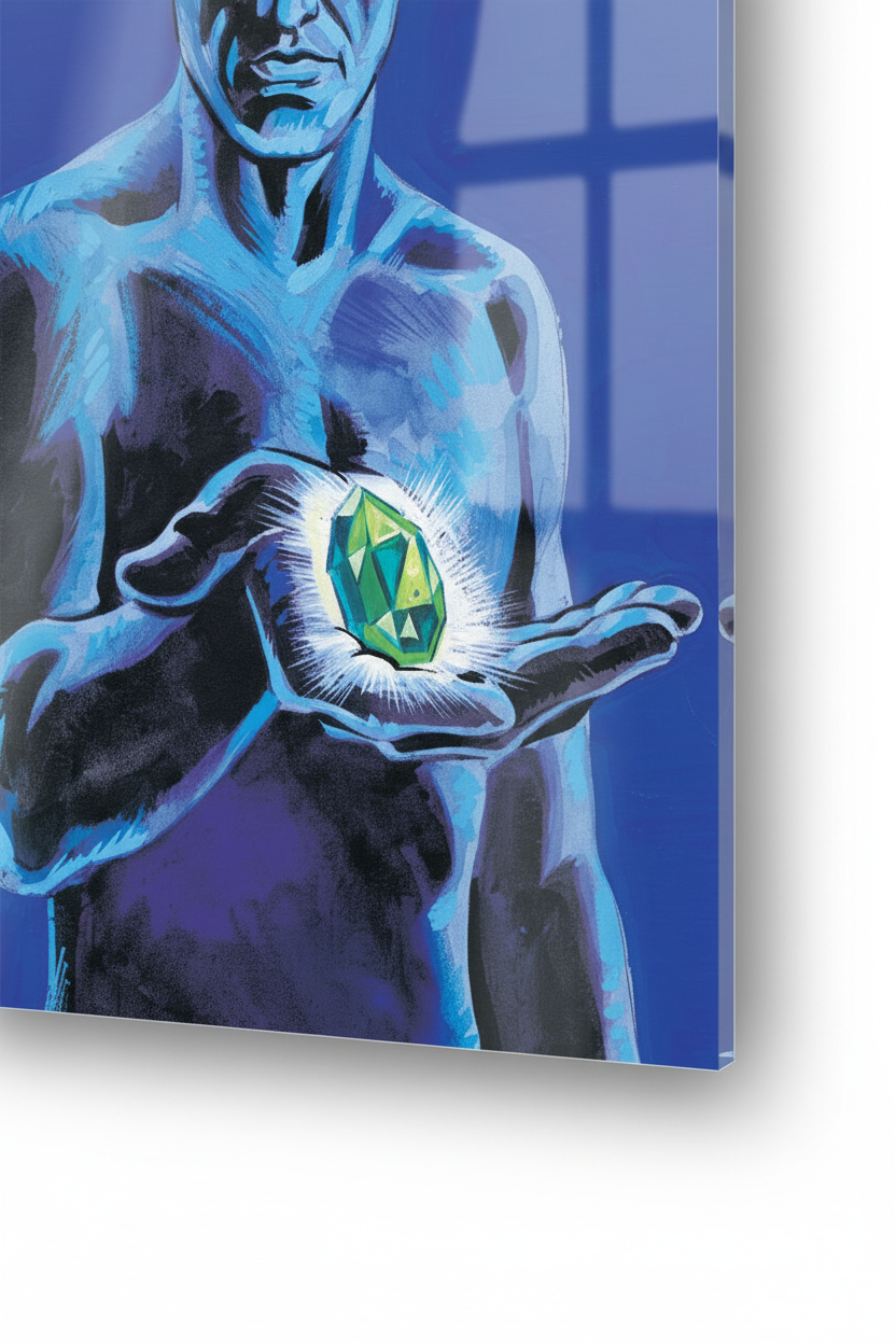 Homage to Diabolik Emerald - cm 50x70 - Pannello Acrilico