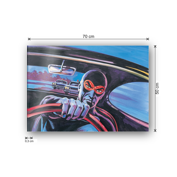 Homage to Diabolik You Won’t Catch Me - cm 70x50 - Pannello Acrilico