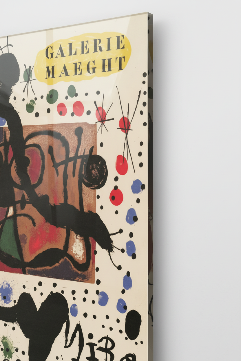 Homage to Mirò - Cartoon - cm 50x70 - Pannello Acrilico