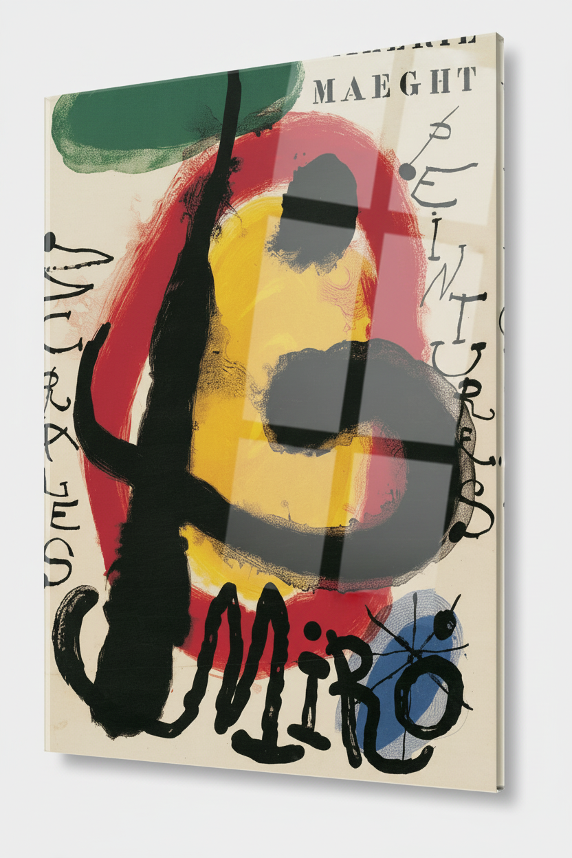Homage to Mirò - Murales Peintures - cm 50x70 - Pannello Acrilico