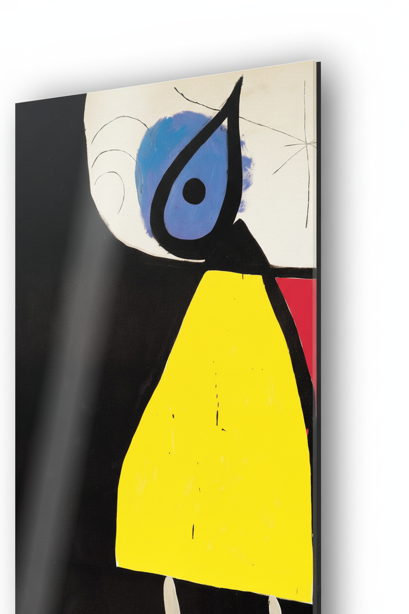 Homage to Mirò - Woman At Night 1973 - cm 50x70 - Pannello Acrilico