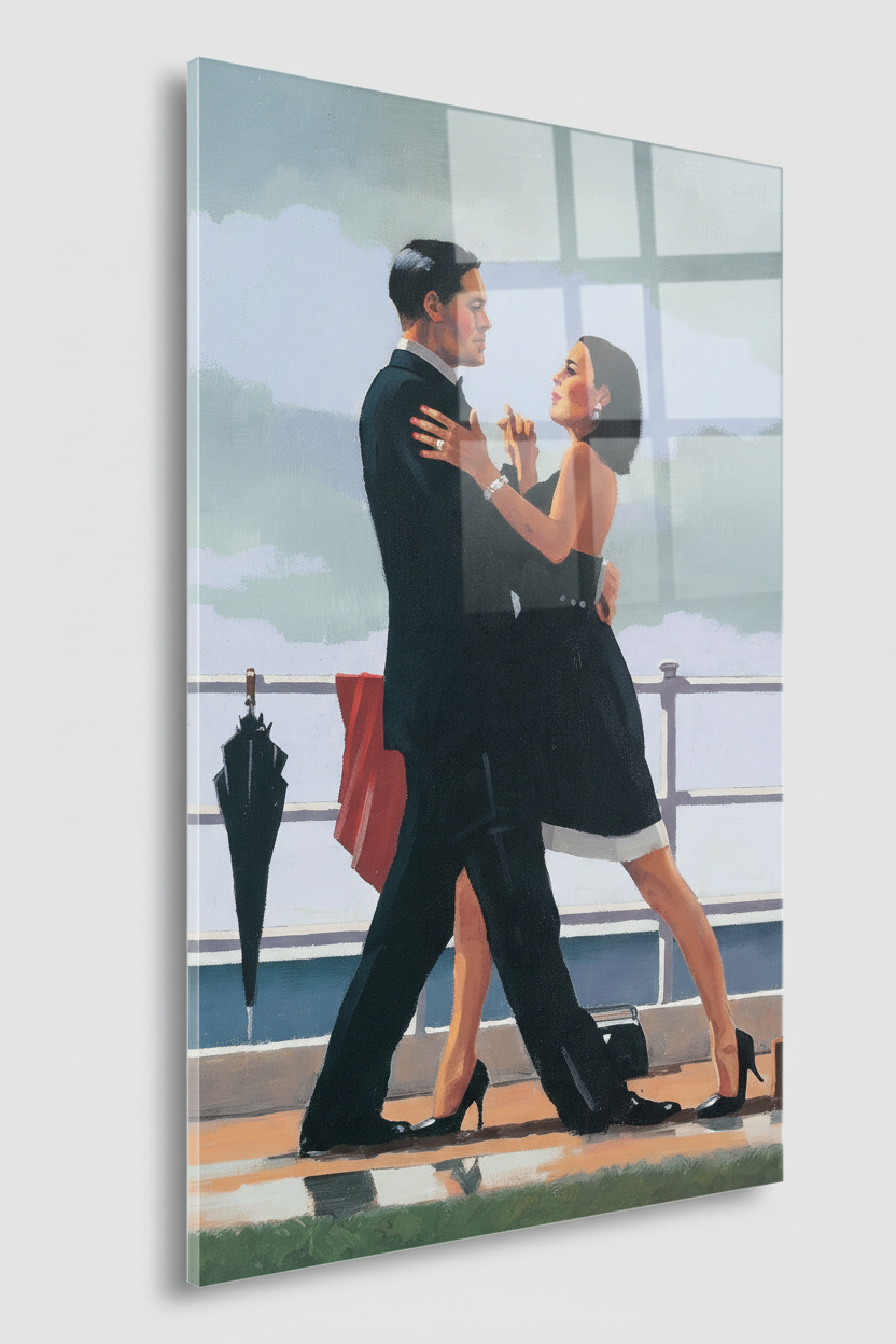 Homage to Vettriano - Anniversary Walz - cm 50x70 - Pannello Acrilico