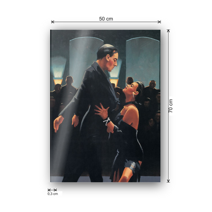 Homage to Vettriano - Rumba In Black cm 50x70 - misure