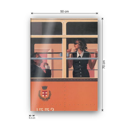 Homage to Vettriano - The Look Of Love? cm 50x70 - misure
