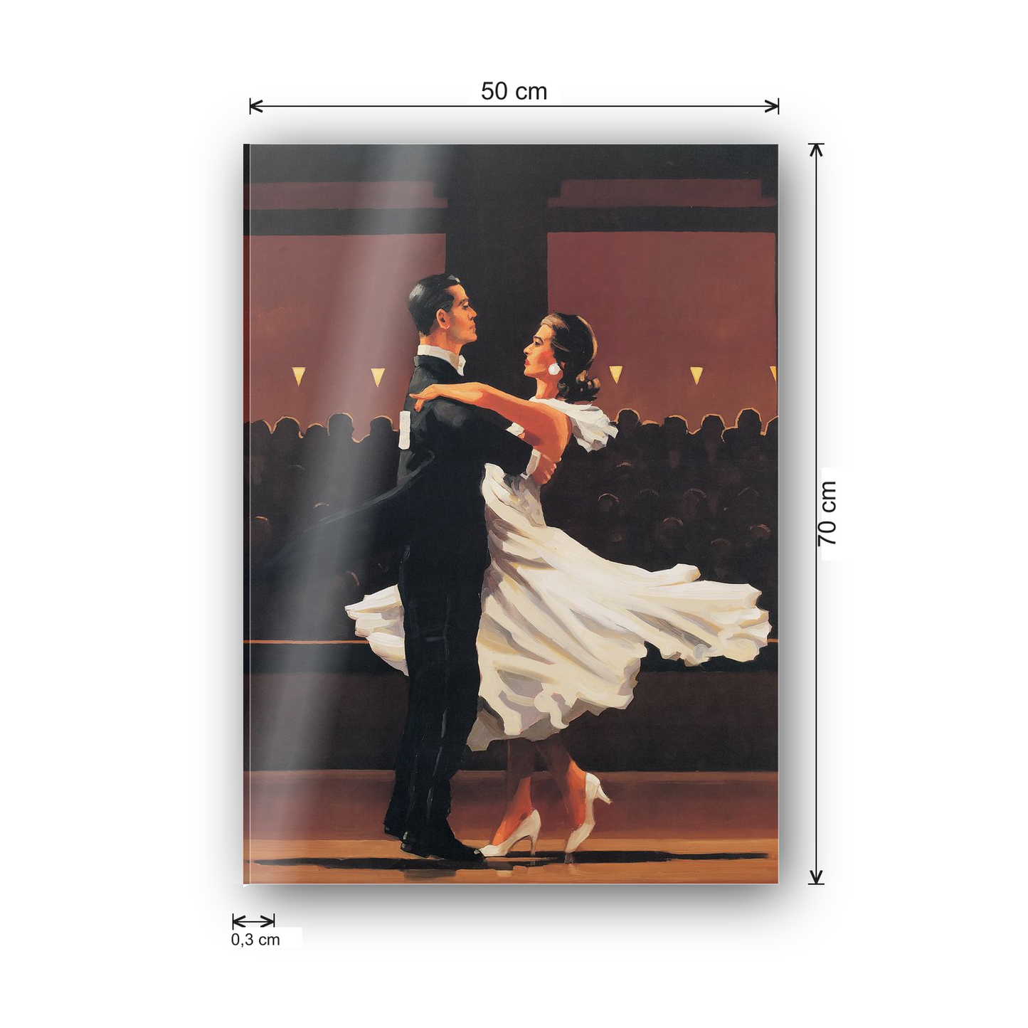 Homage to Vettriano - Take This Walz cm 50x70 - misure