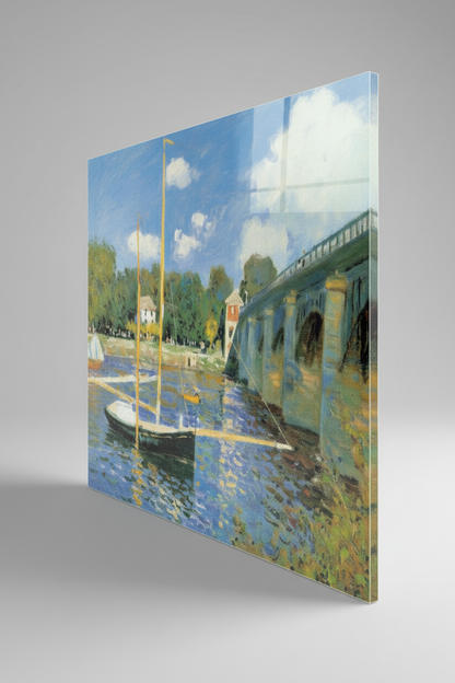 Homage to Monet - Bridge At Argenteuil - cm 70x50 - Pannello Acrilico