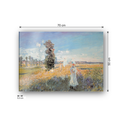 Homage to Monet - Fields in Spring cm 70x50 - misure