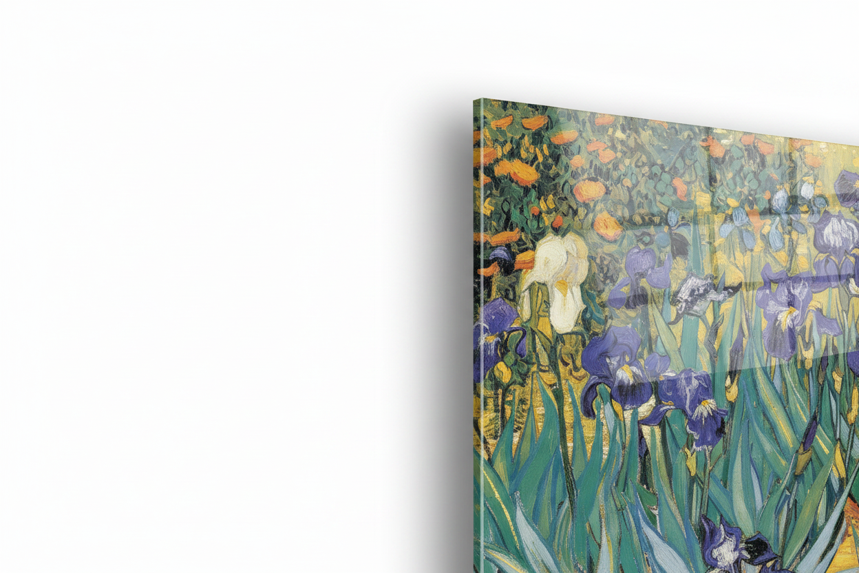Homage to Van Gogh - Irises - cm 70x50 - Pannello Acrilico