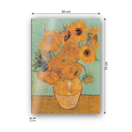 Homage to Van Gogh - Sunflowers cm 50x70 - misure