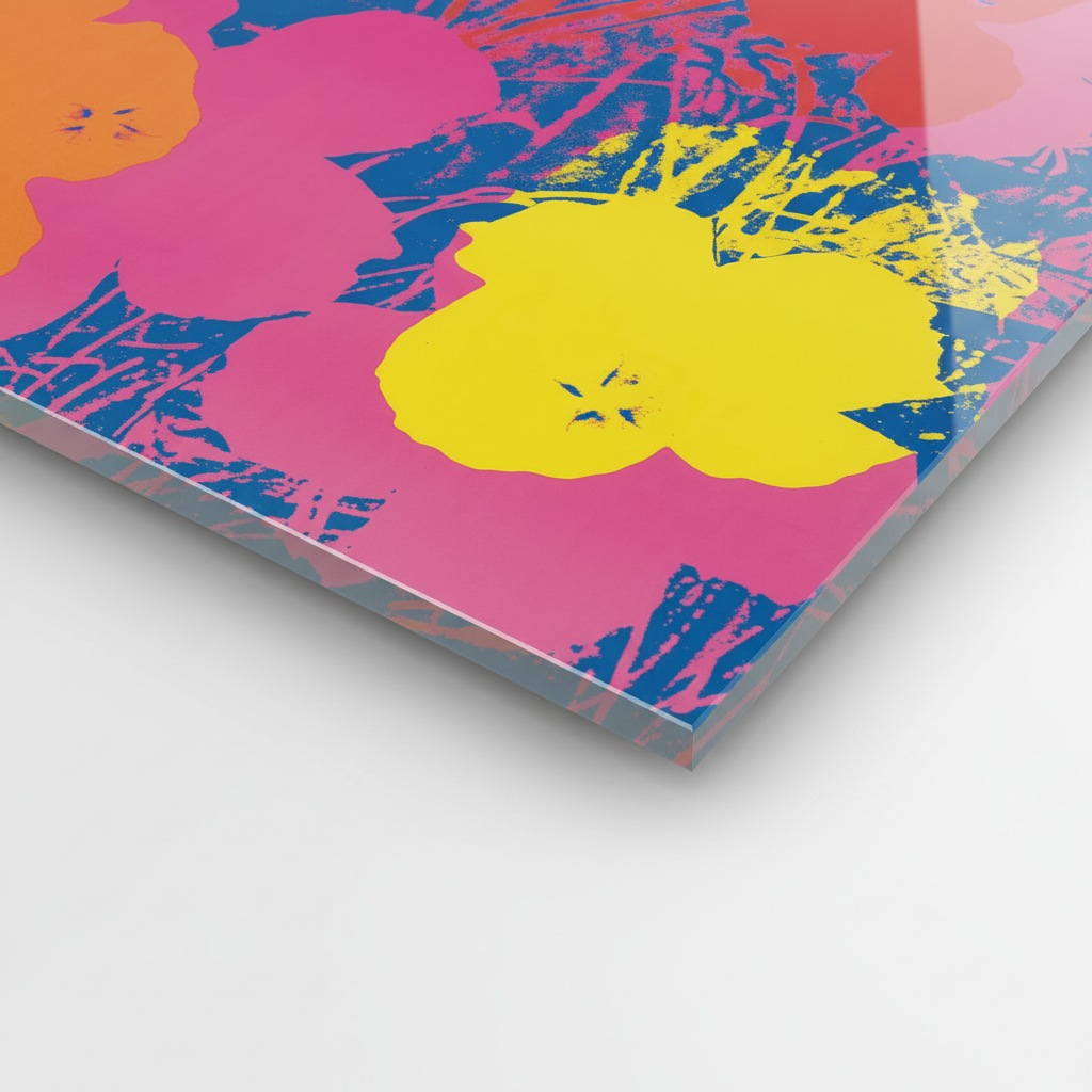 Homage to Warhol - Flowers, 1970 - cm 50x50 - Pannello Acrilico