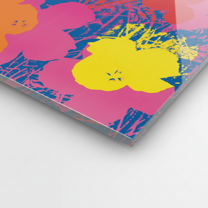 Homage to Warhol - Flowers, 1970 - cm 50x50 - Pannello Acrilico