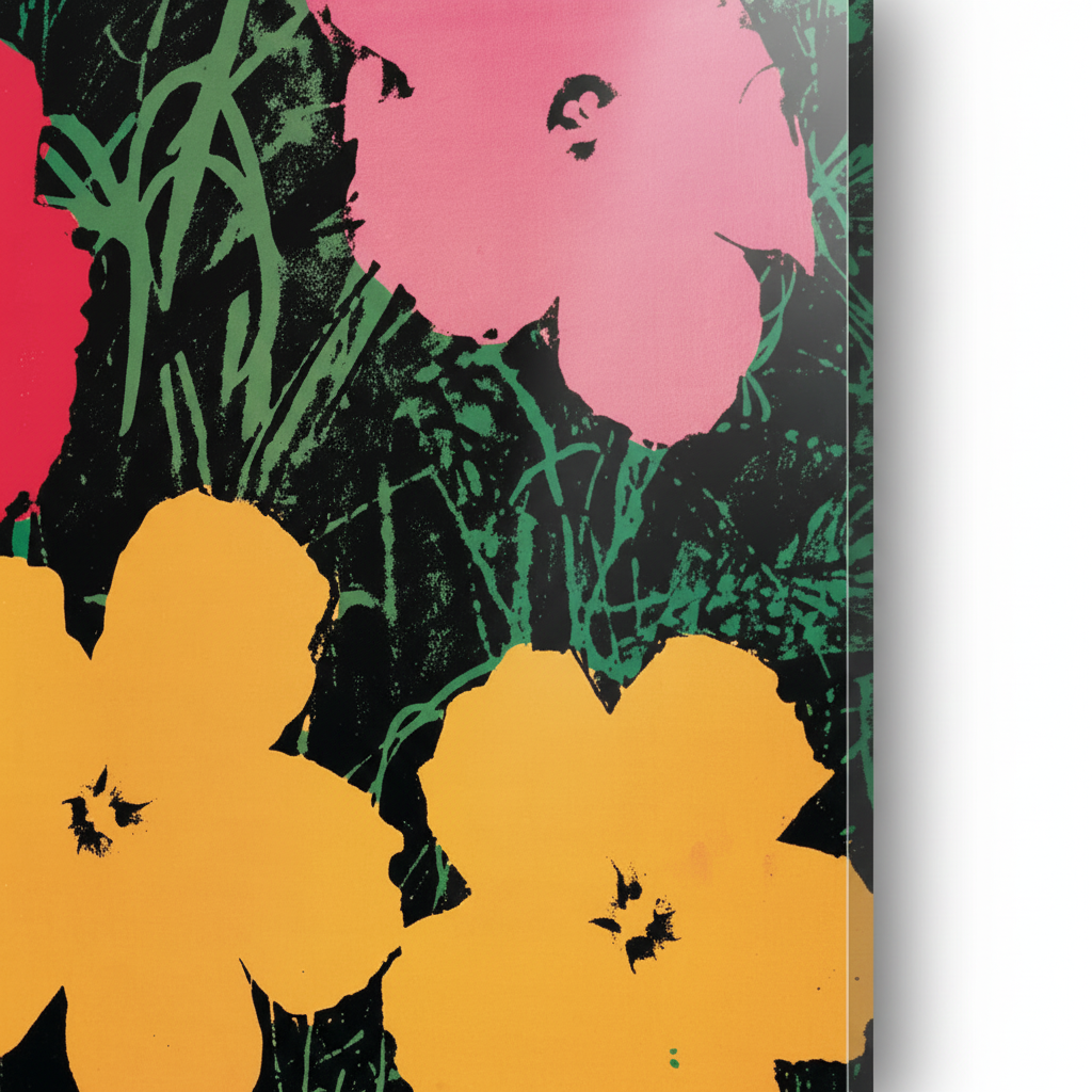 Homage to Warhol - Flowers, 1964 - cm 50x50 - Pannello Acrilico