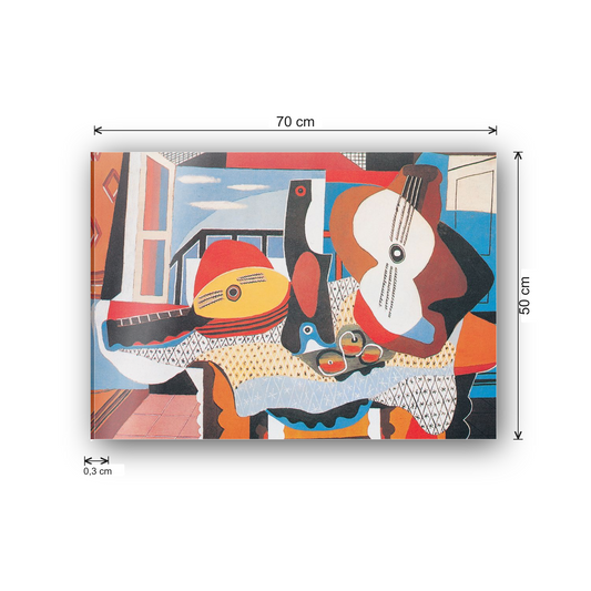 Homage to Picasso - Mandolino E Chitarra, 1924 cm 70x50 - misure
