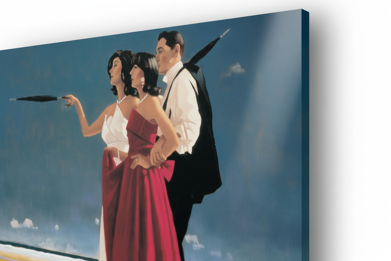 Homage to Vettriano - The Missing Man I - cm 70x50 - Pannello Acrilico