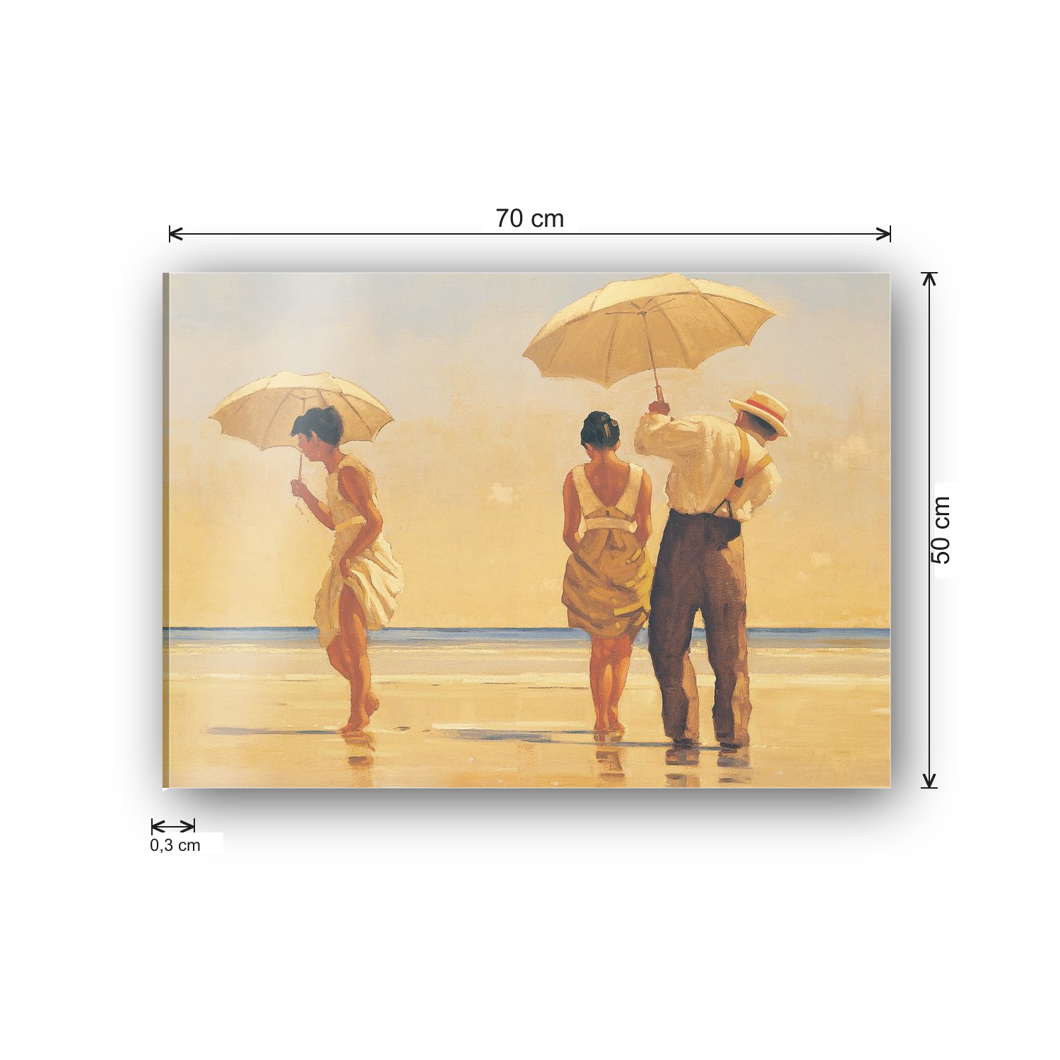 Homage to Vettriano - Mad Dogs cm 70x50 - misure