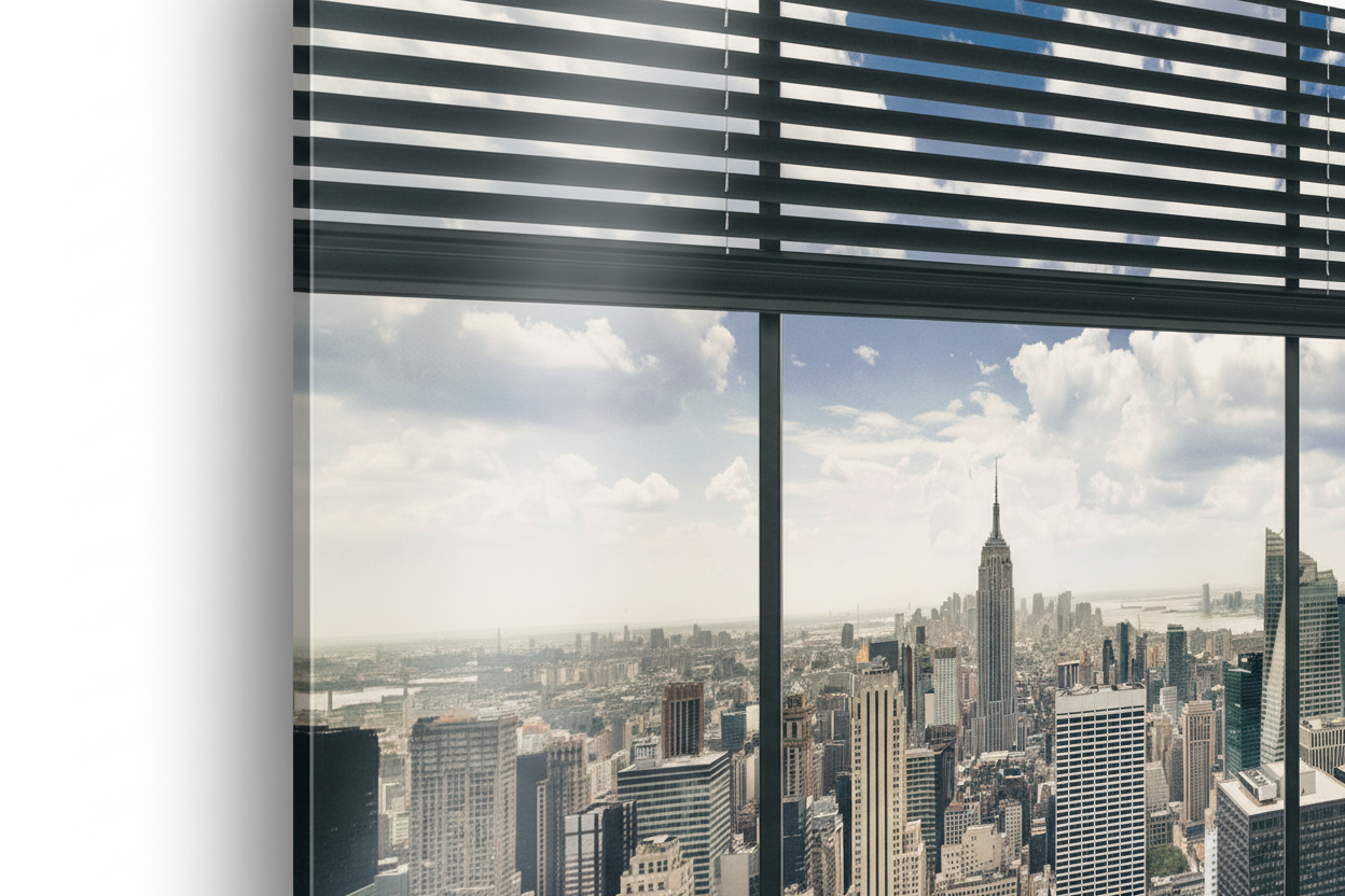 New York, Window Blinds - cm 70x50 - Pannello Acrilico