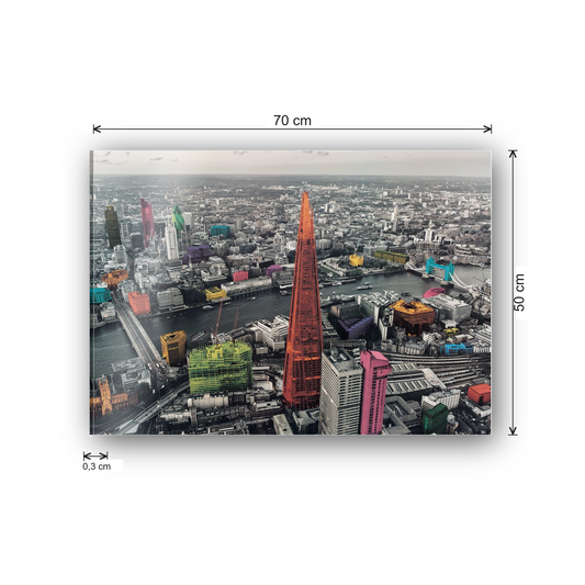 London, Colour  cm 70x50 - misure