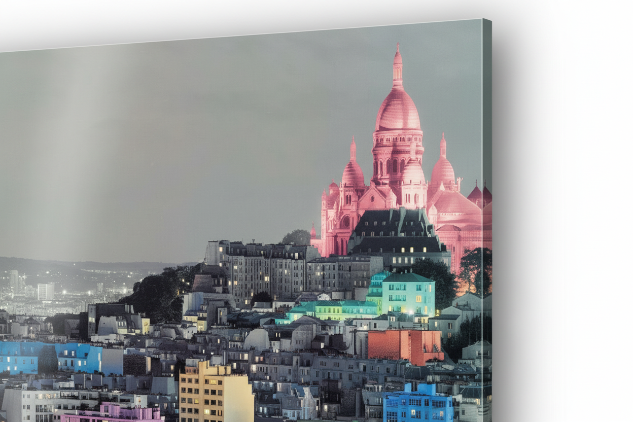Paris, Colour - cm 70x50 - Pannello Acrilico