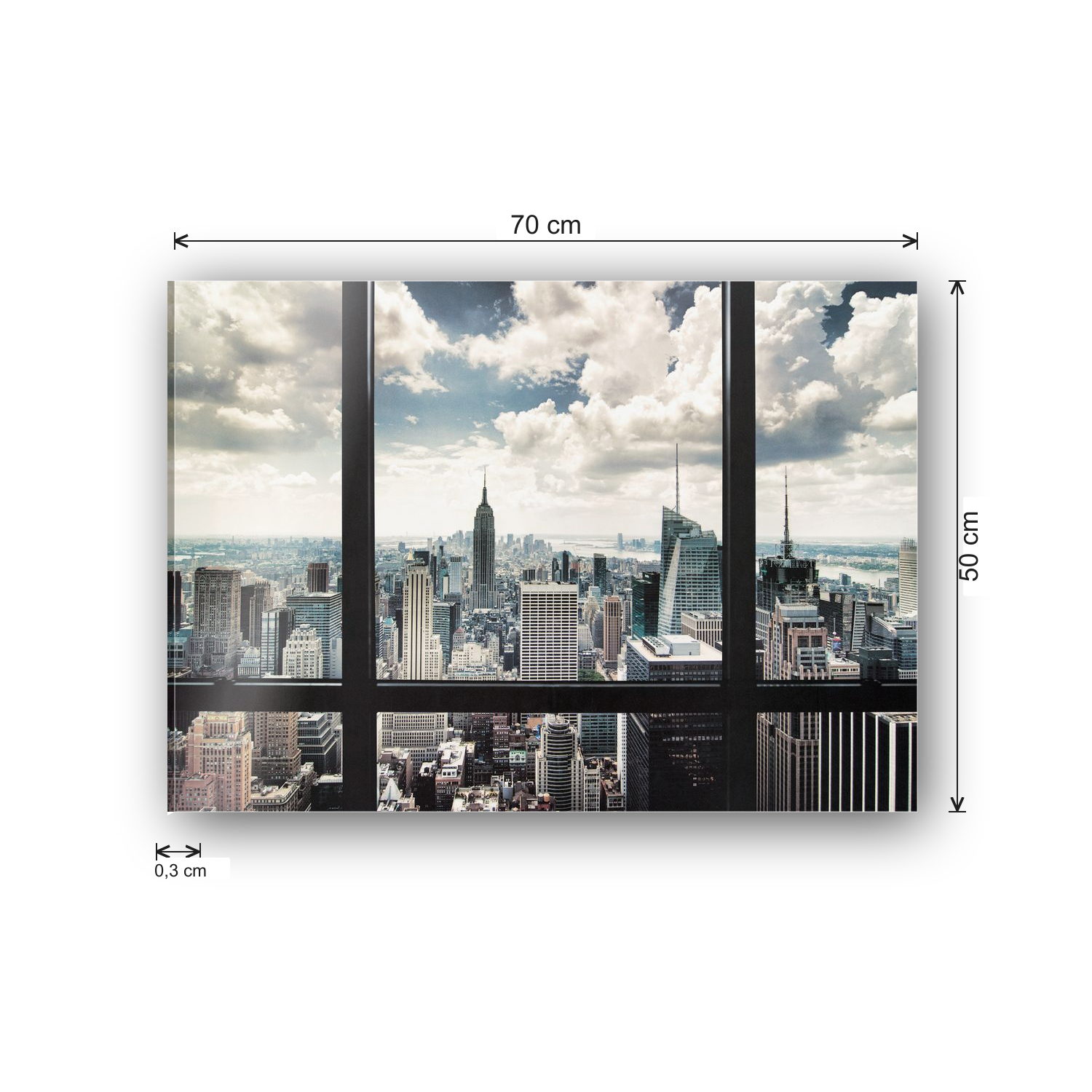 New York Window cm 70x50 - misure