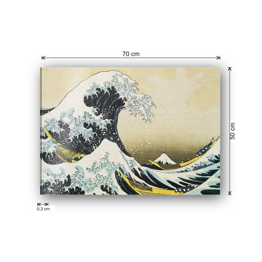 Homage to Hokusai - The Wave cm 70x50 - misure