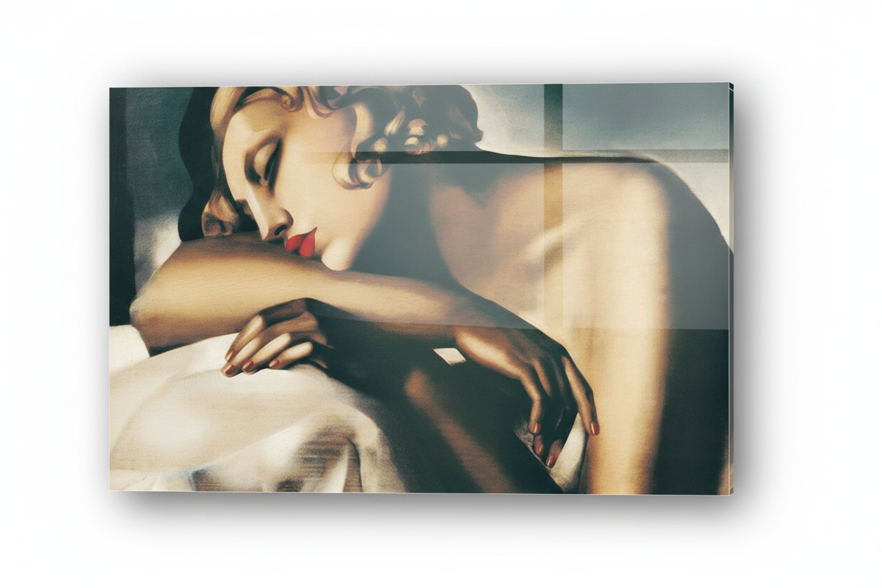 Homage to De Lempicka - La Dormeuse - cm 70x50 - Pannello Acrilico