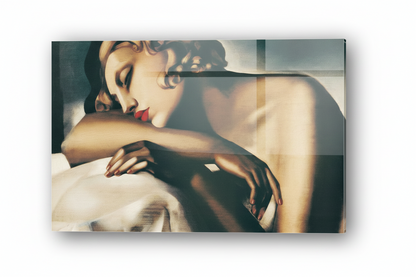Homage to De Lempicka - La Dormeuse - cm 70x50 - Pannello Acrilico