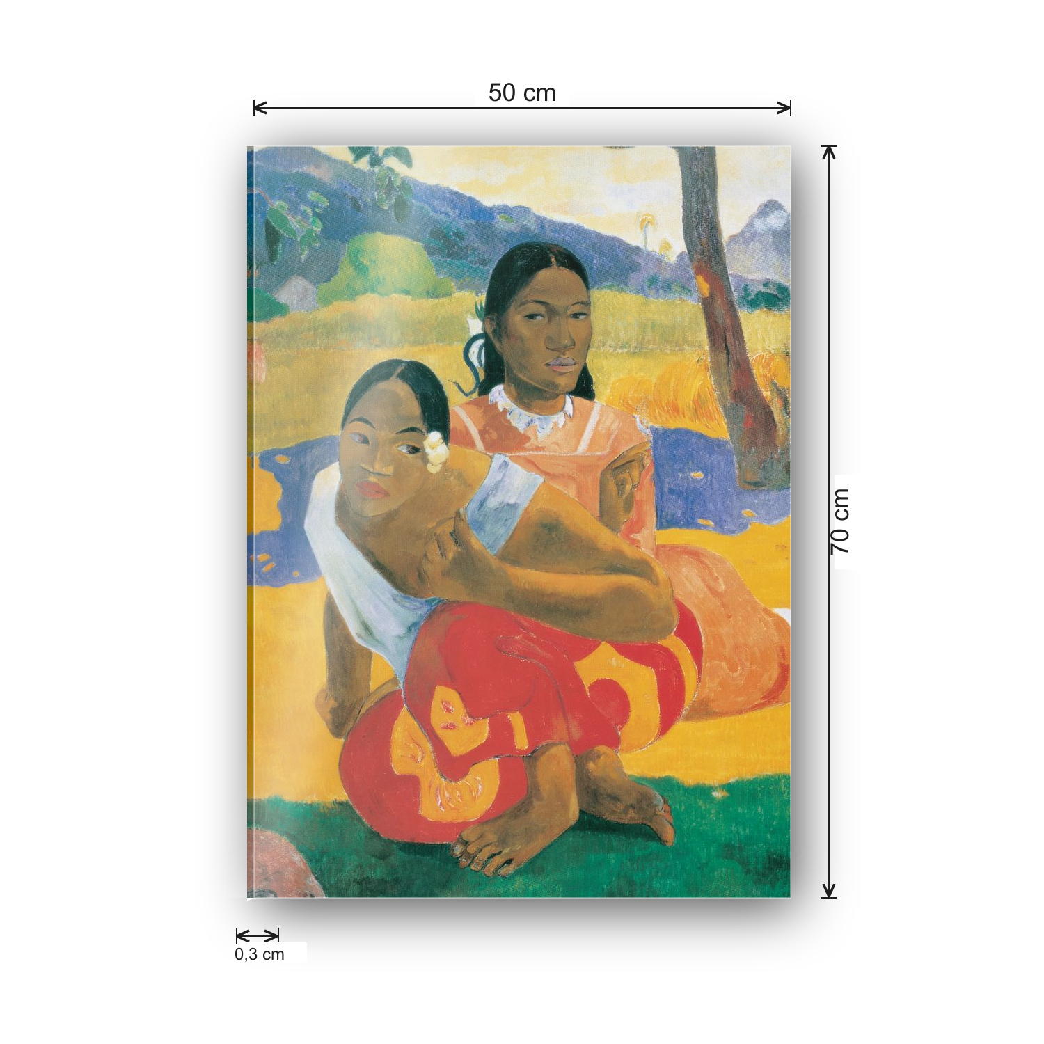 Homage to Gauguin - When Will You Marry? cm 50x70 - misure