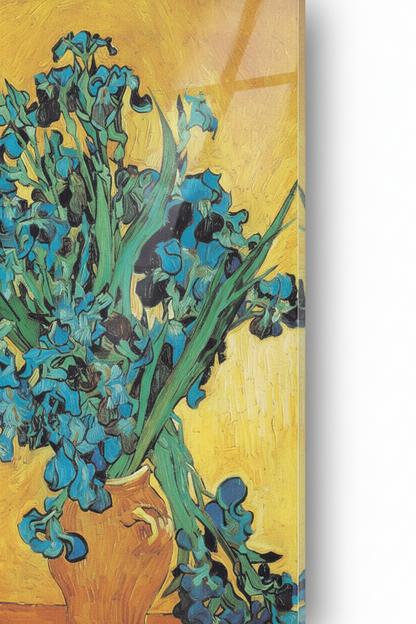 Homage to Van Gogh - The Irises - cm 50x70 - Pannello Acrilico