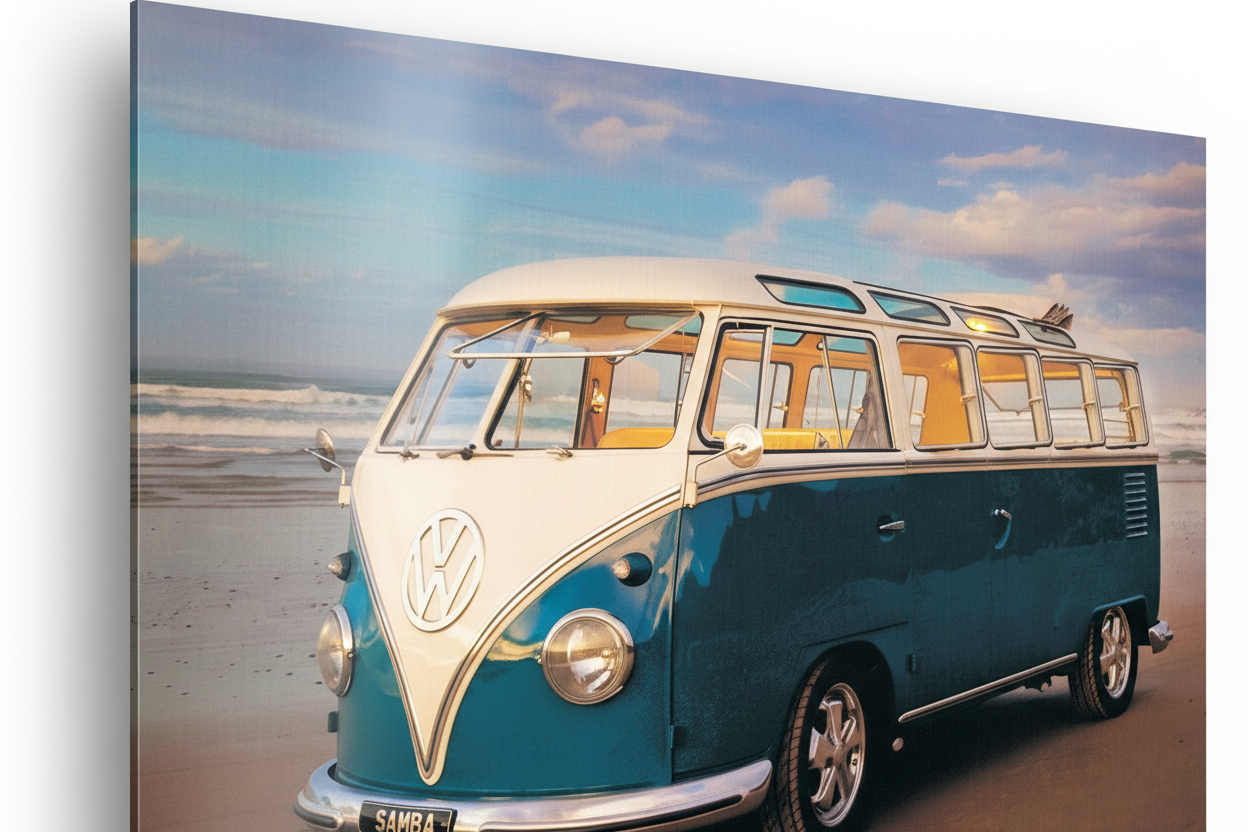 Volkswagen Samba - cm 70x50 - Pannello Acrilico