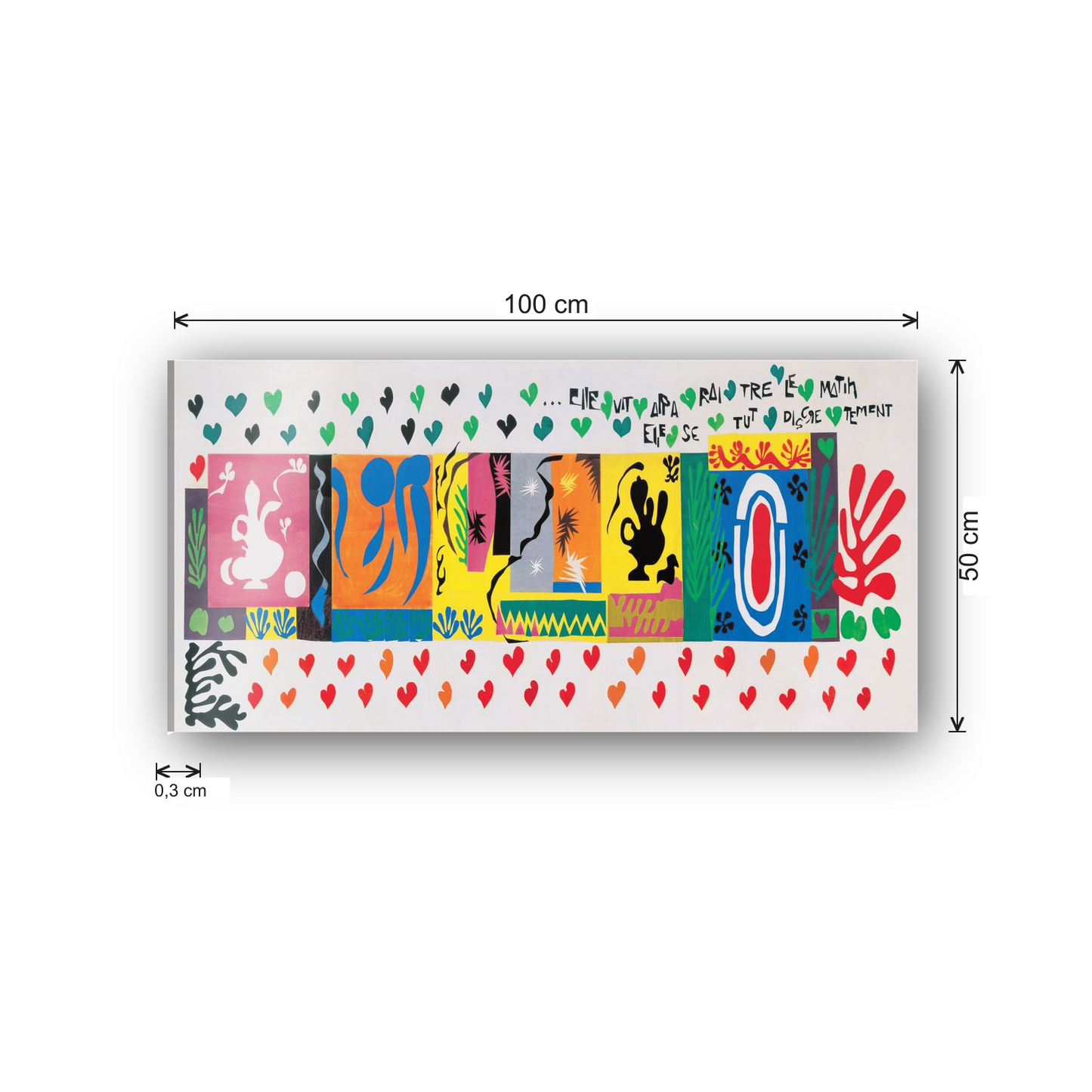 Homage to Matisse - One Thousand and One Nights, 1950 cm 100x50 - misure