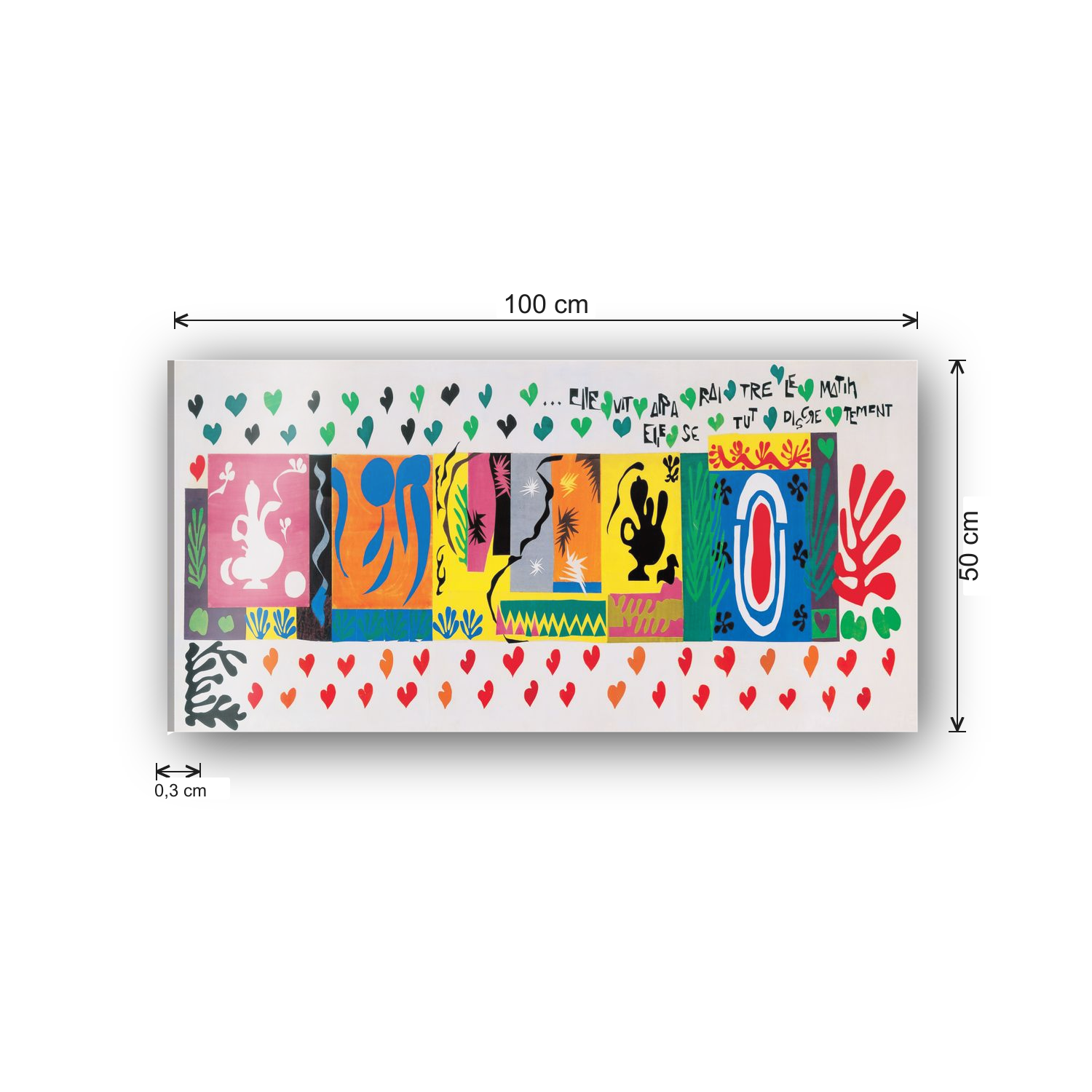 Homage to Matisse - One Thousand and One Nights, 1950 cm 100x50 - misure