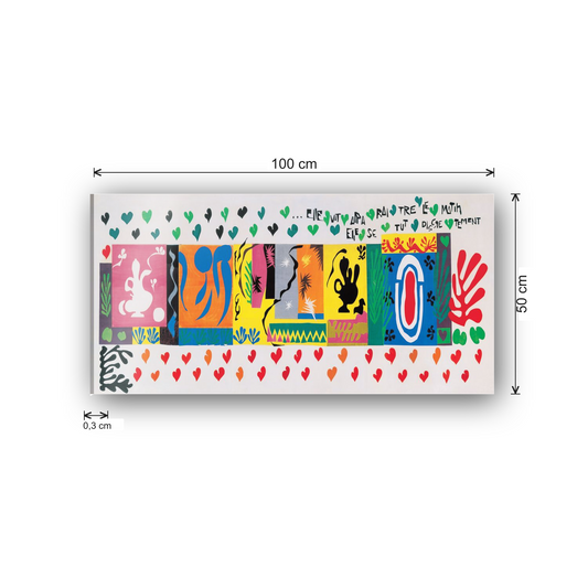 Homage to Matisse - One Thousand and One Nights, 1950 cm 100x50 - misure