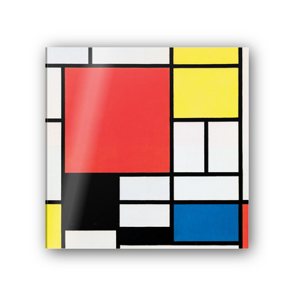 Homage to Mondrian - Composition with Red, Yellow, Blue, and Black cm 50x50