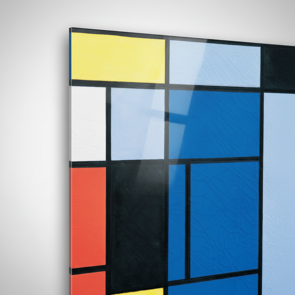Homage to Mondrian - Tableau n 1 - cm 50x50 - Pannello Acrilico
